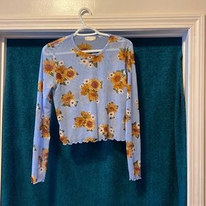 Blue flower top